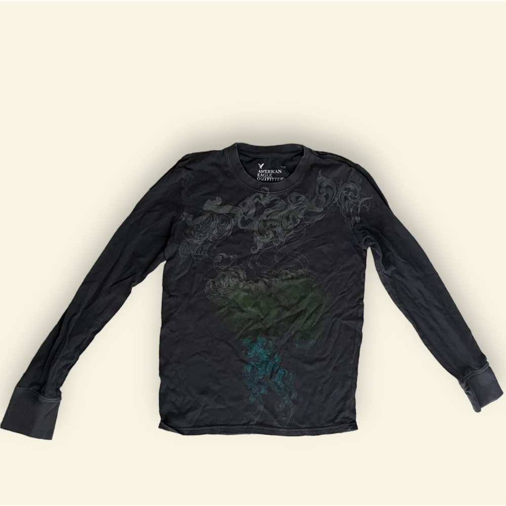 Y2K grey long sleeve